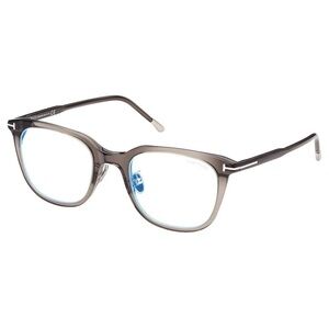 Tom Ford Eyeglasses Unisex FT5776-D-B 020 Light Gray/Clear Blue Light Block 53mm